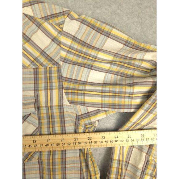 Patagonia Mens Button‎ Down Shirt Long Sleeve Large Organic Cotton Plaid Flannel - Picture 7 of 8